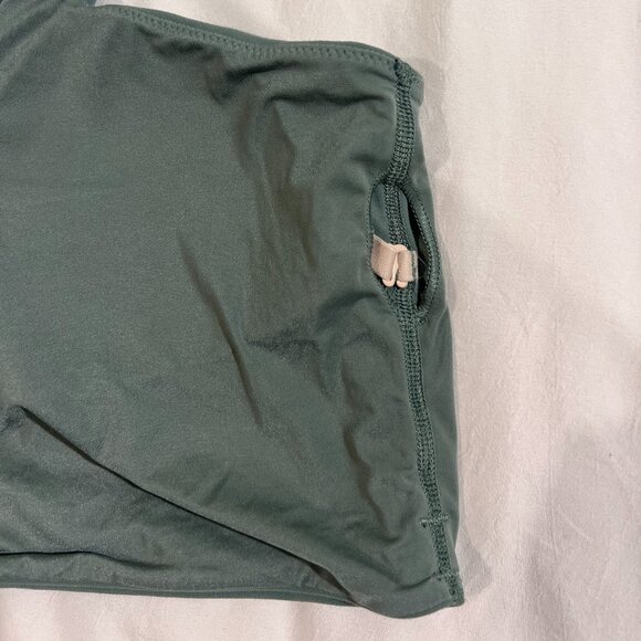 EUC Lululemon Bend This V and Racer Bra Grey Eucalyptus Size S/M - Picture 5 of 10